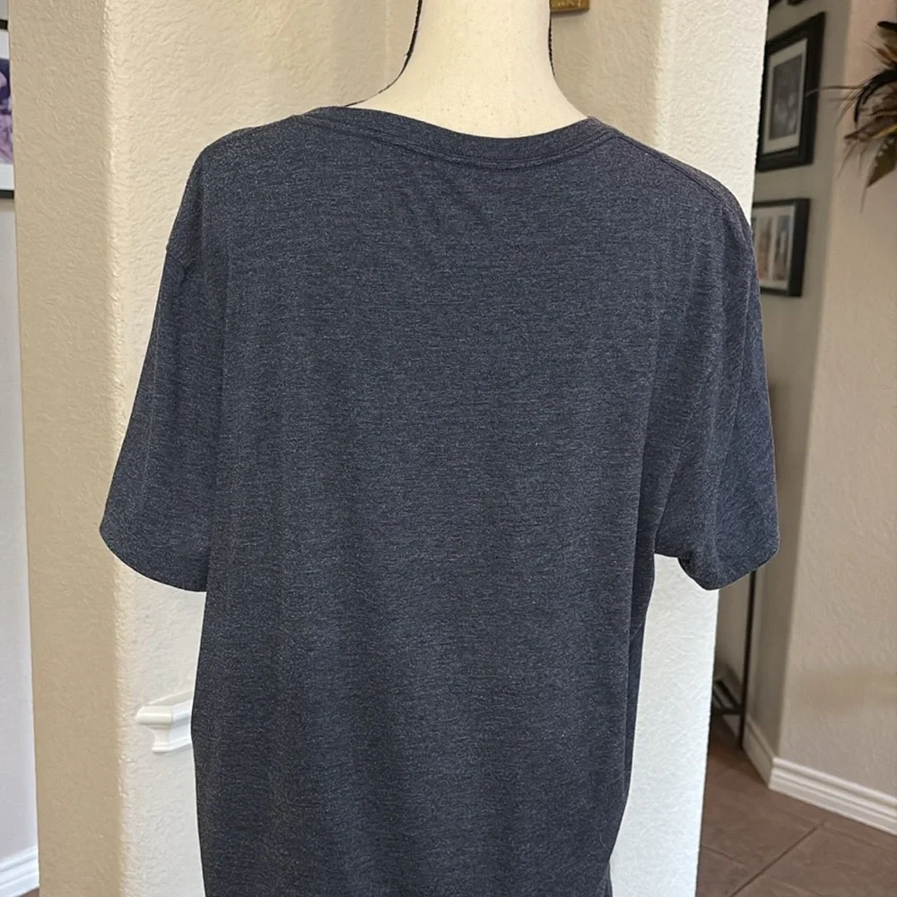 J.Crew essential tee blue heathered short sleeve cotton T-shirt Size L